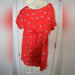 Seraphine maternity dress - poppy red